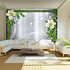 Arkiio Fototapet Bamboo And Two Orchids and two orchids 400x280