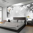Arkiio Fototapet Silver Abstract 400x280