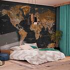 Arkiio Fototapet World: Stylish Map 200x140