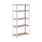 MSW Metal Storage Rack 5x150kg 100x50x197cm