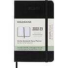 Almanakk Moleskine 18m hard P uke: Sort 9x14cm juli 22 des. 23