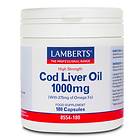 Lamberts Cod Liver Oil 1000mg 180 Kapslar