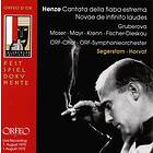 Henze: Cantata Della Fiaba Estrema CD