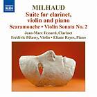 Milhaud: Suite For Clarinet Violin & Piano CD