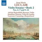 Leclair: Violin Sonatas Book 2 Nos 6-7 / 9-12