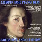 Goldstone / Clemmow: Chopin For Piano Duo CD