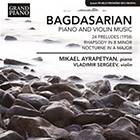 Bagdasarian: Piano And Violin CD