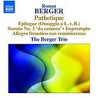 Berger: Pathetique / Sonata No 3 'da Camera CD