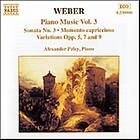 Weber: Piano Music Vol 3