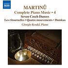Martinu: Piano Music Volume 4 CD