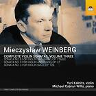 Weinberg: Complete Violin Sonatas Vol 3 CD