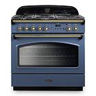 Rangemaster Classic FX 90cm Dual Fuel (Blue/Brass)