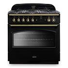 Rangemaster Classic FX 90cm Dual Fuel (Black/Brass)