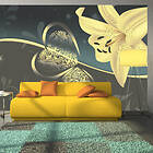 Arkiio Fototapet Lily In Shades Of Gray in shades of gray 350x245