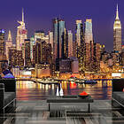 Arkiio Fototapet Nyc: Night City NYC: 350x245