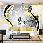 Arkiio Fototapet Art Flowers Yellow Art-flowers (yellow) 350x245