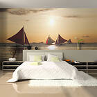 Arkiio Fototapet Sailing Boats Sunset sailing boats sunset 250x193