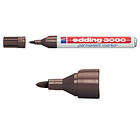 Edding 3000 Märkpenna Permanent 1,5-3,0mm (mörkbrun)