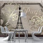 Arkiio Fototapet Vintage Paris Gold gold 350x245