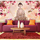 Arkiio Fototapet XXL Buddha and magnolia 550x270 cm
