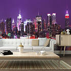 Arkiio Fototapet Rainbow stadens ljus New York 450x270 cm