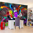 Arkiio Fototapet Graffiti: Colourful Attack attack 300x210