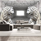 Arkiio Fototapet Stone Lions 350x245