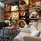 Arkiio Fototapet Coffee Collage 350x245