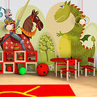 Arkiio Fototapet Dragon And Knight and knight 300x231