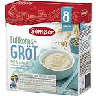 Semper Fullkornsgröt Mild & Naturell 8M 480g