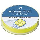 Kinetic 4 Braid 150m Flue Yellow 0.14mm/14.8kg