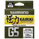 Shimano Kairiki G5 Flätlina 150m Steel Gray 0,13mm 4,1kg