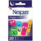 Nexcare Happy Kids Monster Plåster 20-pack