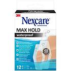 Nexcare Max Hold Waterproof Plåster 12-pack