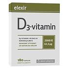 Elexir D3-vitamin 2500IE 180 Kapslar