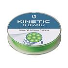 Kinetic 8 Braid 150m Fluo Green 0,16mm/12,0kg