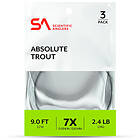 Scientific Anglers SA Absolute Trout Leader 3-Pack 7'5'' 6X 0.13 mm