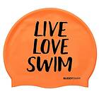 BuddySwim Live Love Swim Silicone Badmössa Orange