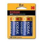 Kodak Max Super Alkaline D 2-pack