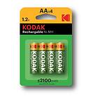 Kodak Rechargable AA-batterier 4-pack