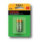 Kodak Rechargable AAA-batterier 2-pack