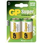 GP Batteries Super Alkaline D (LR20) 2-pack
