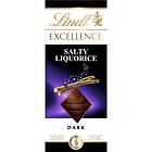 Lindt Excellence Salty Liquorice Bar of Chocolate 100g