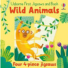 Usborne First Jigsaws And Book: Wild Animals