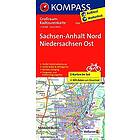 KOMPASS Großraum-Radtourenkarte Sachsen-Anhalt Nord Niedersachsen Os