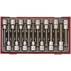 Teng Tools TOOL 15 delars TX-insexhyls-sats Med 1/2u0022 fyrkantsfäste TTTXH15