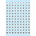 Herma Numbers Sheet 1-540 Paper x