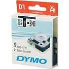 Dymo Label Cassette D1 Black on White 9mmx7m