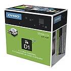 Dymo Label Cassette D1 White on Clear 12mm x 7m
