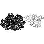 Race Face Affect og Altas Pedal Pin Kit (Black), 20stk pinner skiver